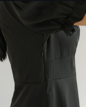 Load image into Gallery viewer, Wrinkled V-neck Princess Sleeve A-line Short Dress
