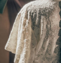 Load image into Gallery viewer, Slightly Sheer feather-feelingLace Trumpet Sleeve Loose Top
