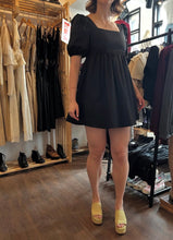Load image into Gallery viewer, Puff Sleeve Cotton Bubble Mini Dress
