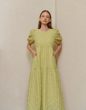 Load image into Gallery viewer, Beautiful Back Tie Rope Three-Dimensional Embossed Dress
