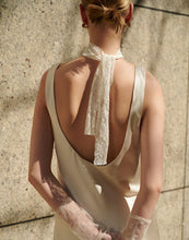 Load image into Gallery viewer, Glossy Beautiful Back Thin Straps Long Dress
