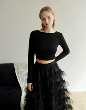 Load image into Gallery viewer, Multilayer Tulle Semi Formal Long Skirt
