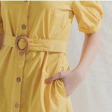 Load image into Gallery viewer, Simple temperament versatile breasted strappy dress
