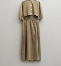 Load image into Gallery viewer, Back Buckle Puff Sleeve Dress
