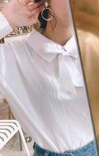 Load image into Gallery viewer, Fresh Bow Tie Puff Sleeve Top
