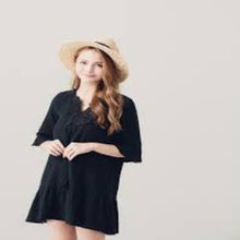 Load image into Gallery viewer, Sweet Lotus Leaf Tie Dress
