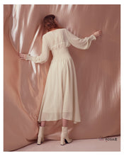 Load image into Gallery viewer, CLASSICAL V-NECK SKIN LONG SLEEVE DRESS
