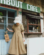 Load image into Gallery viewer, Back Buckle Puff Sleeve Dress
