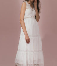 Load image into Gallery viewer, Temperament Stitching Beauty Back Dress
