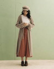 Load image into Gallery viewer, Soft Knit Puff Sleeve Long Cardigan With Belt
