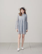Load image into Gallery viewer, French Atmosphere LADY lotus Leaf Sleeve Lace Dress
