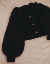 Load image into Gallery viewer, Lazy Comfortable Breasted Knitted Jacket With Puffed Sleeves
