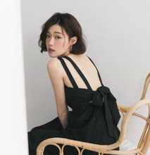 Load image into Gallery viewer, Midi Skirt With Beautiful Back Straps And Umbrella Shape
