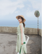 Load image into Gallery viewer, Plaid Tie Mermaid Skirt Dress
