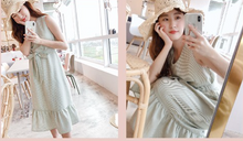 Load image into Gallery viewer, Plaid Tie Mermaid Skirt Dress
