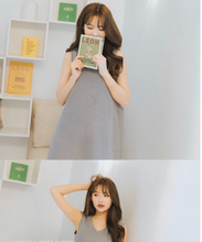 Load image into Gallery viewer, Plaid Tie Mermaid Skirt Dress
