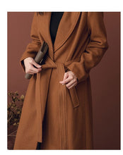 Load image into Gallery viewer, Thick Tie Long Coat Jacket

