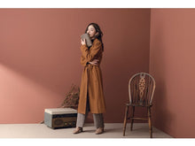 Load image into Gallery viewer, Thick Tie Long Coat Jacket
