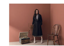 Load image into Gallery viewer, Thick Tie Long Coat Jacket
