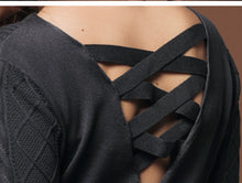 Load image into Gallery viewer, European Hot Style Slim And Beautiful Back Three-Dimensional Knitted Dress
