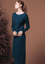 Load image into Gallery viewer, European Hot Style Slim And Beautiful Back Three-Dimensional Knitted Dress
