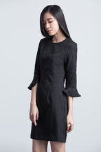 Load image into Gallery viewer, 3/4 Sleeve Halter Dress
