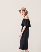 Load image into Gallery viewer, One-Line Shoulder Casual Long Dress
