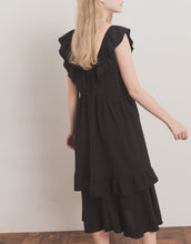 Load image into Gallery viewer, Romantic Little Sexy Lotus Leaf V-neck Tie Dress
