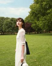 Load image into Gallery viewer, French Sweet Bow Tie Dress
