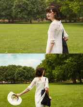 Load image into Gallery viewer, French Sweet Bow Tie Dress
