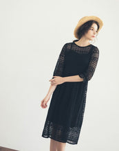 Load image into Gallery viewer, French Sweet Bow Tie Dress

