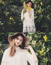 Load image into Gallery viewer, Small Stand-Up Collar, Multi-Level Hem Dress
