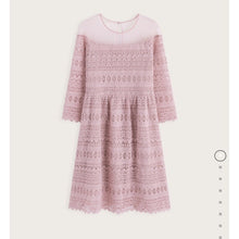 Load image into Gallery viewer, Lace Translucent Stitching Dress
