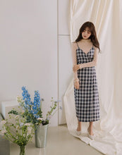Load image into Gallery viewer, French Style Plaid One Piece Dress
