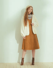 Load image into Gallery viewer, Temperament Girl Dress With Thin Shoulder Strap Side Tie Knot
