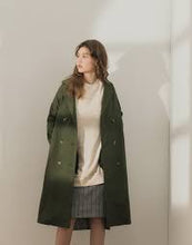Load image into Gallery viewer, New York Street Lapel Tie Long Trench Coat
