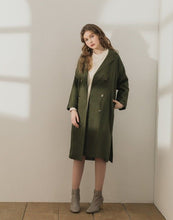 Load image into Gallery viewer, New York Street Lapel Tie Long Trench Coat
