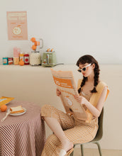 Load image into Gallery viewer, Simple V-neck Checked Jumpsuit with Spaghetti Straps
