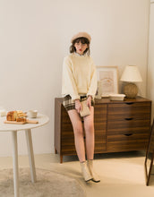 Load image into Gallery viewer, Butter Cream Multicolor Plush Soft Knitted Sweater
