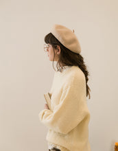 Load image into Gallery viewer, Butter Cream Multicolor Plush Soft Knitted Sweater
