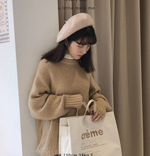 Load image into Gallery viewer, Butter Cream Multicolor Plush Soft Knitted Sweater
