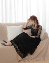 Load image into Gallery viewer, Wedding Lace Layered Stitching Lace Translucent Dress
